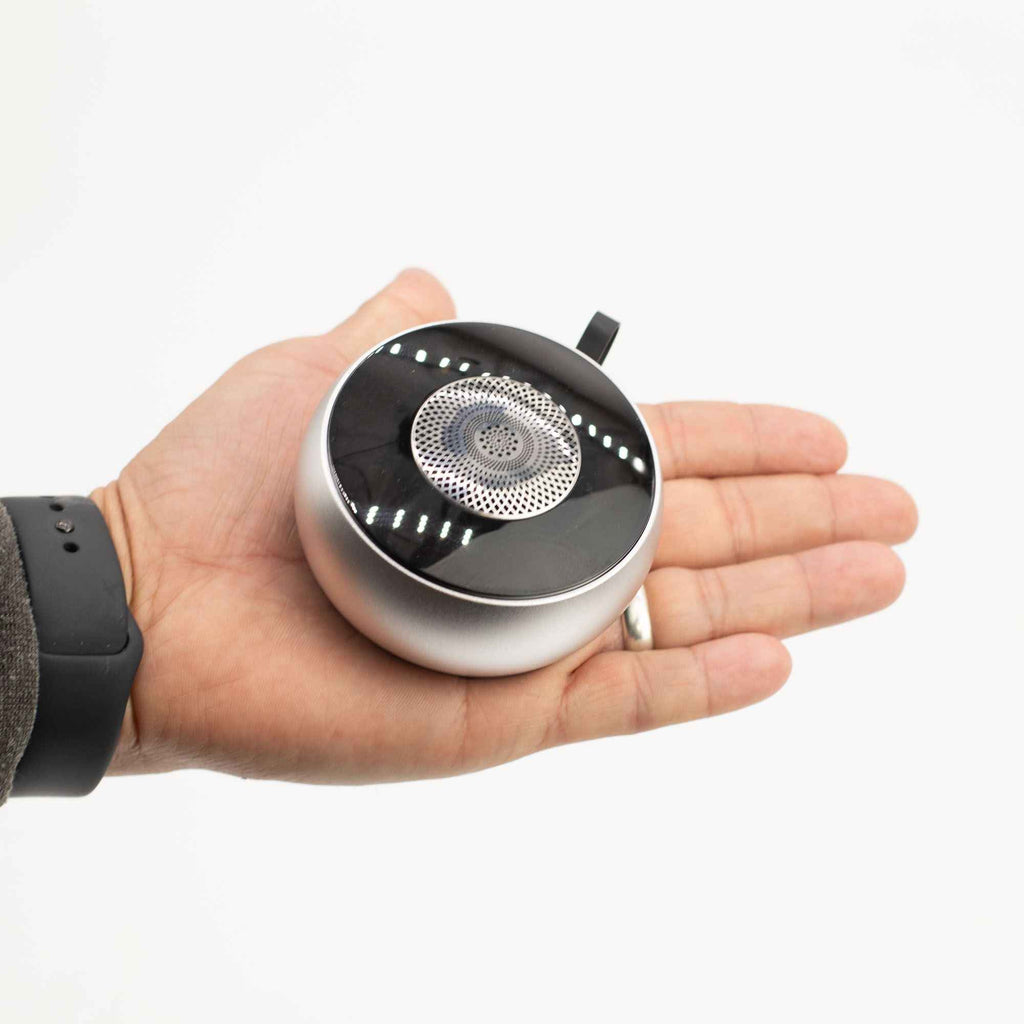 Mini Boxă Bluetooth cu Efect Luminos Mandala - Argintiu