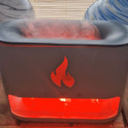 Blaze Aroma Diffuser - Himalayan Salt Chamber - USB-C - Flame Effect (Salt included) AW Dropship Europe