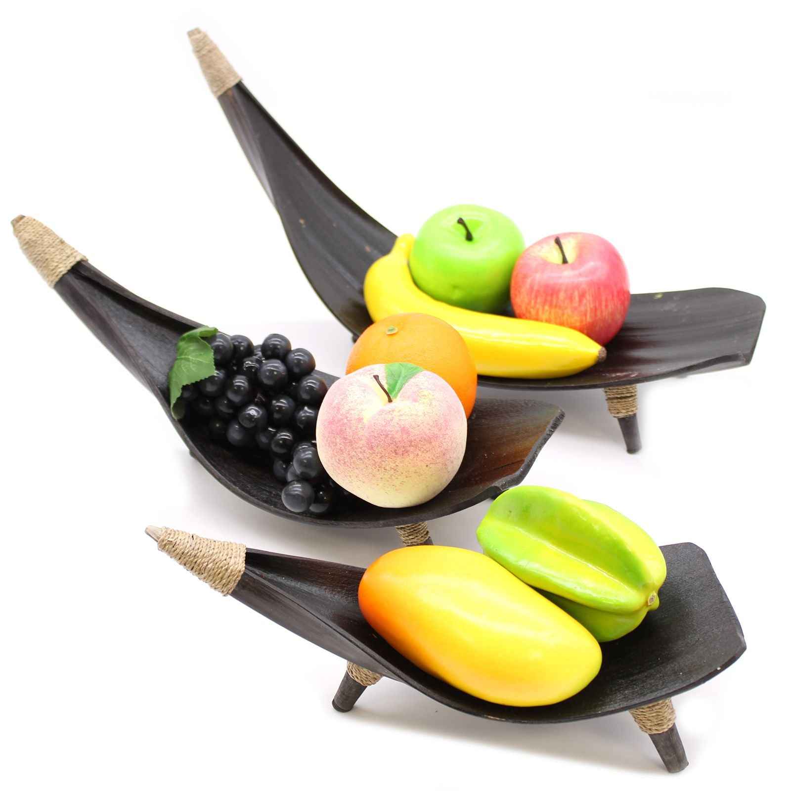 Set Bolțuri din Frunză de Cocos - Ciocolatiu (3 buc.)