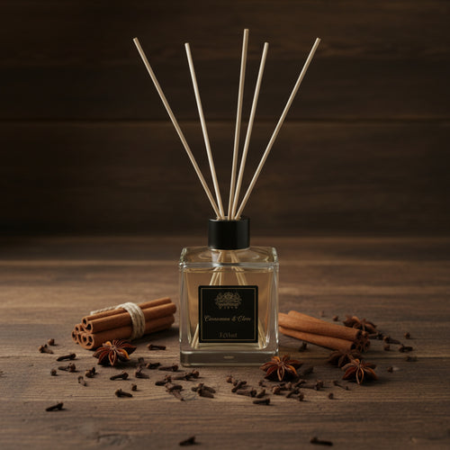 Difuzor cu Bețișoare 200ml | Scorțișoară și Cuișoare amazio