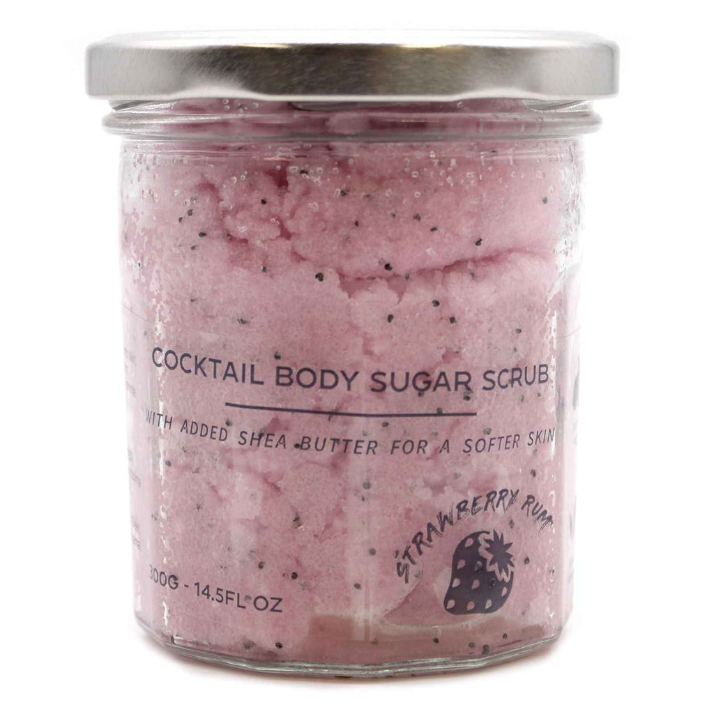 Scrub Corporal cu Zahăr Parfumat - Strawberry Rum 300g