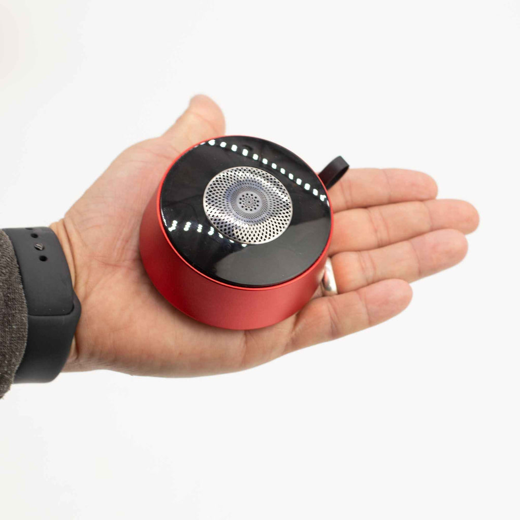 Mini Boxă Bluetooth cu Efect Luminos Mandala - Roșu