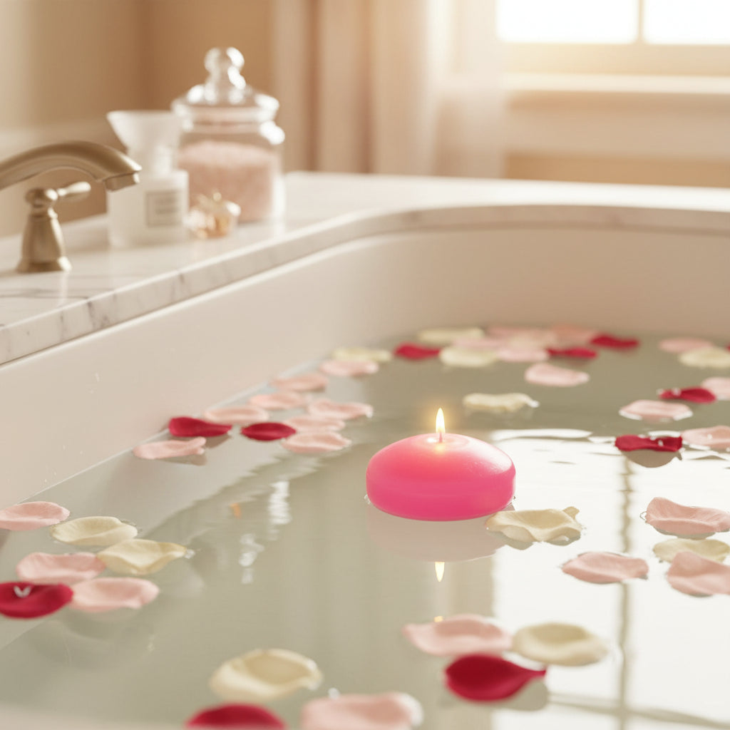 Large Floating Candles - Pink AW Dropship Europe