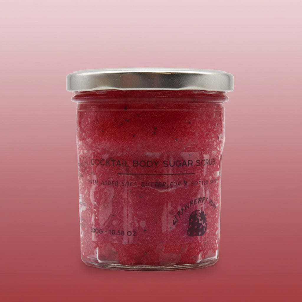 Scrub Corporal cu Zahăr Parfumat - Strawberry Rum 300g
