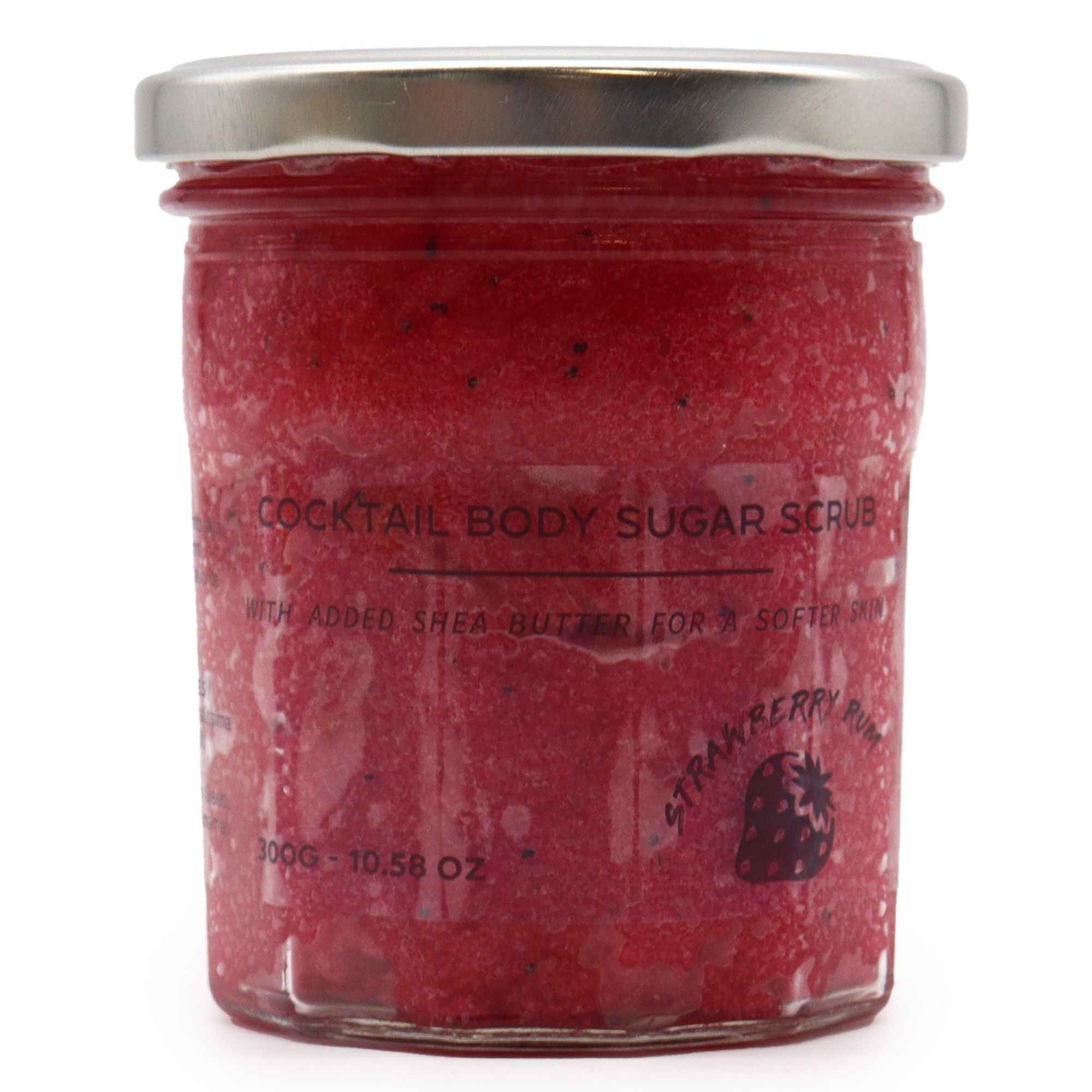 Scrub Corporal cu Zahăr Parfumat - Strawberry Rum 300g