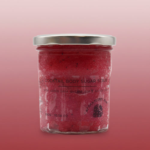 Scrub Corporal cu Zahăr Parfumat - Strawberry Rum 300g
