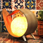 Lampă Naturală din Frunză de Cocos - Înfășurat Natural