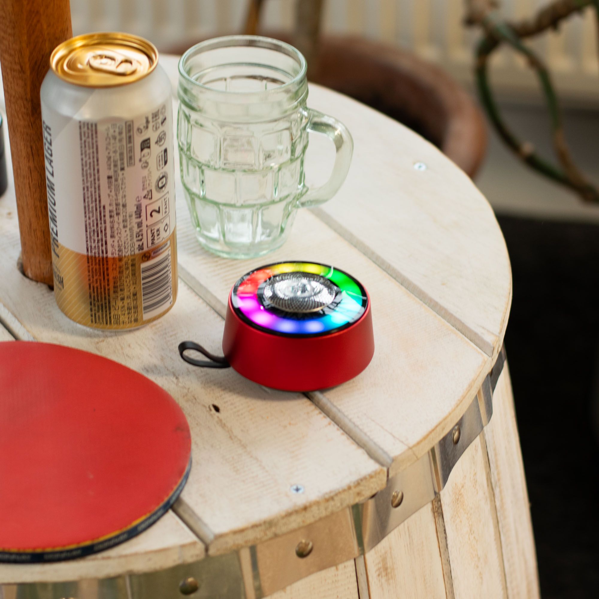 Muzică în Orice Moment – Mini Boxă Bluetooth Mandala Roșu amazio