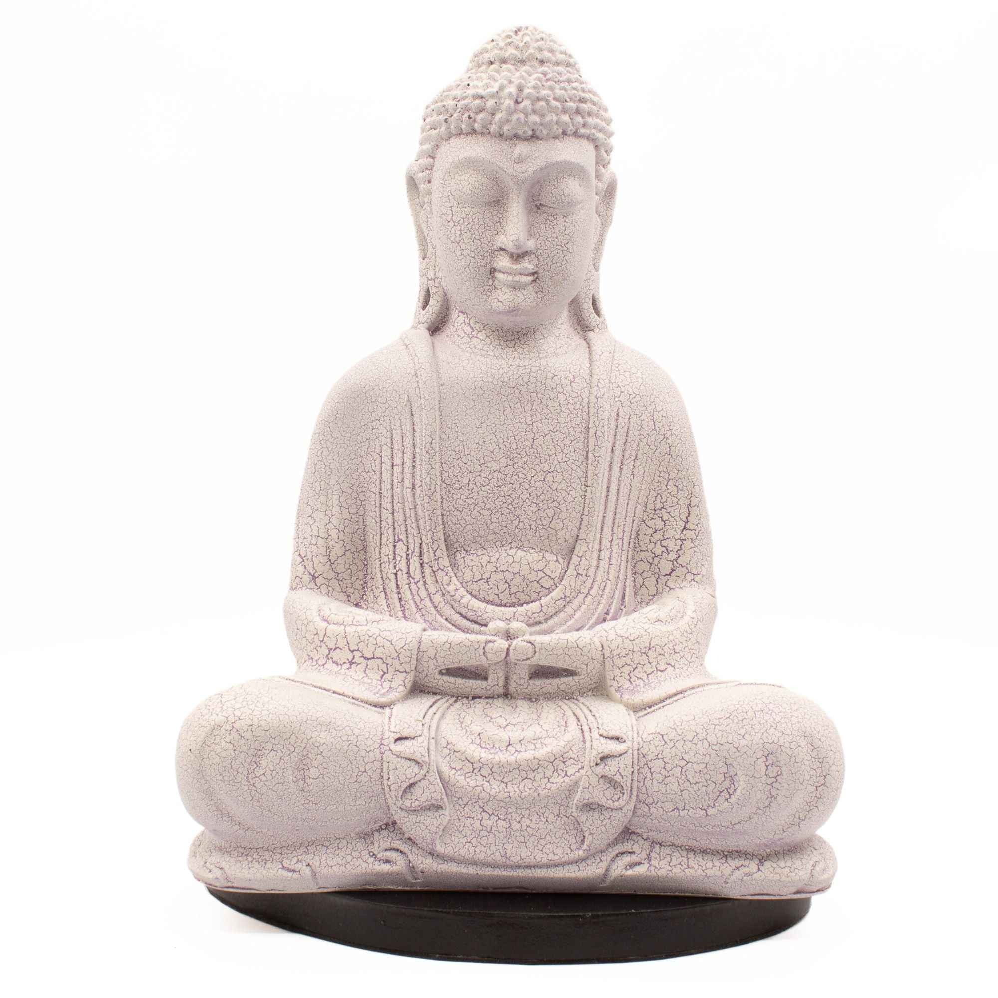 Lampă Meditație Buddha Lavandă Crăpată - Suport Oval