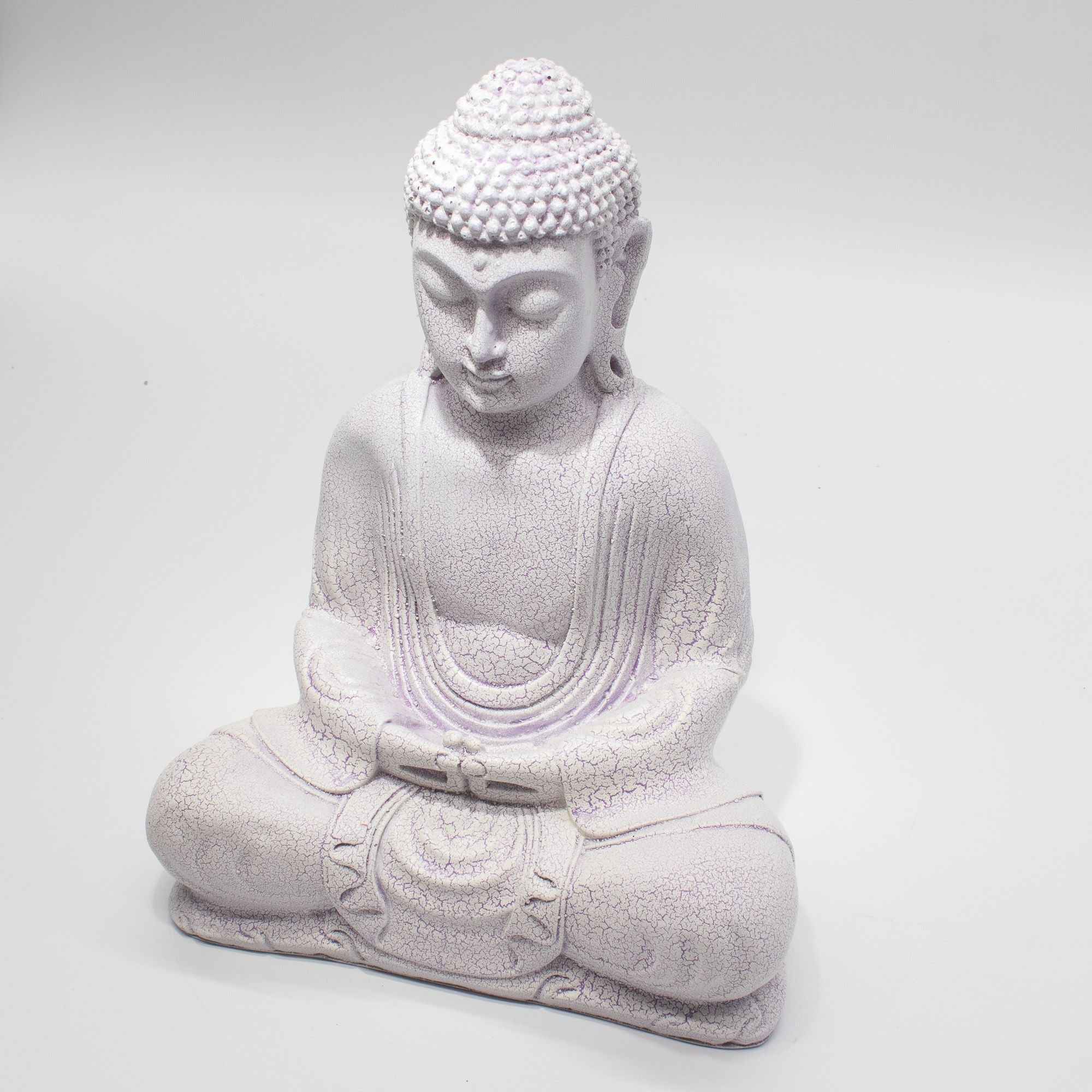 Lampă Meditație Buddha Lavandă Crăpată - Suport Oval