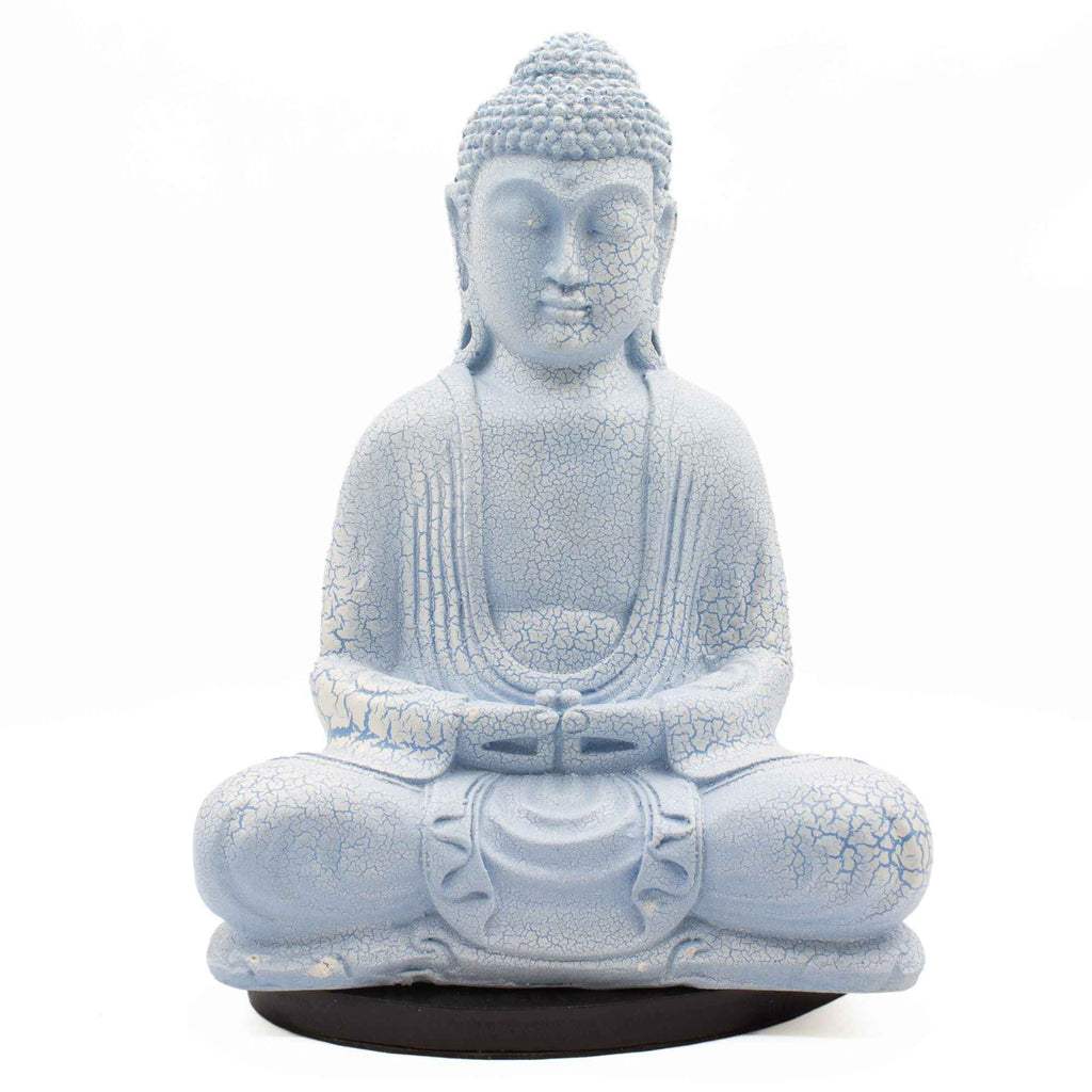 Lampă Meditație Buddha Albastru Ceresc - Suport Oval