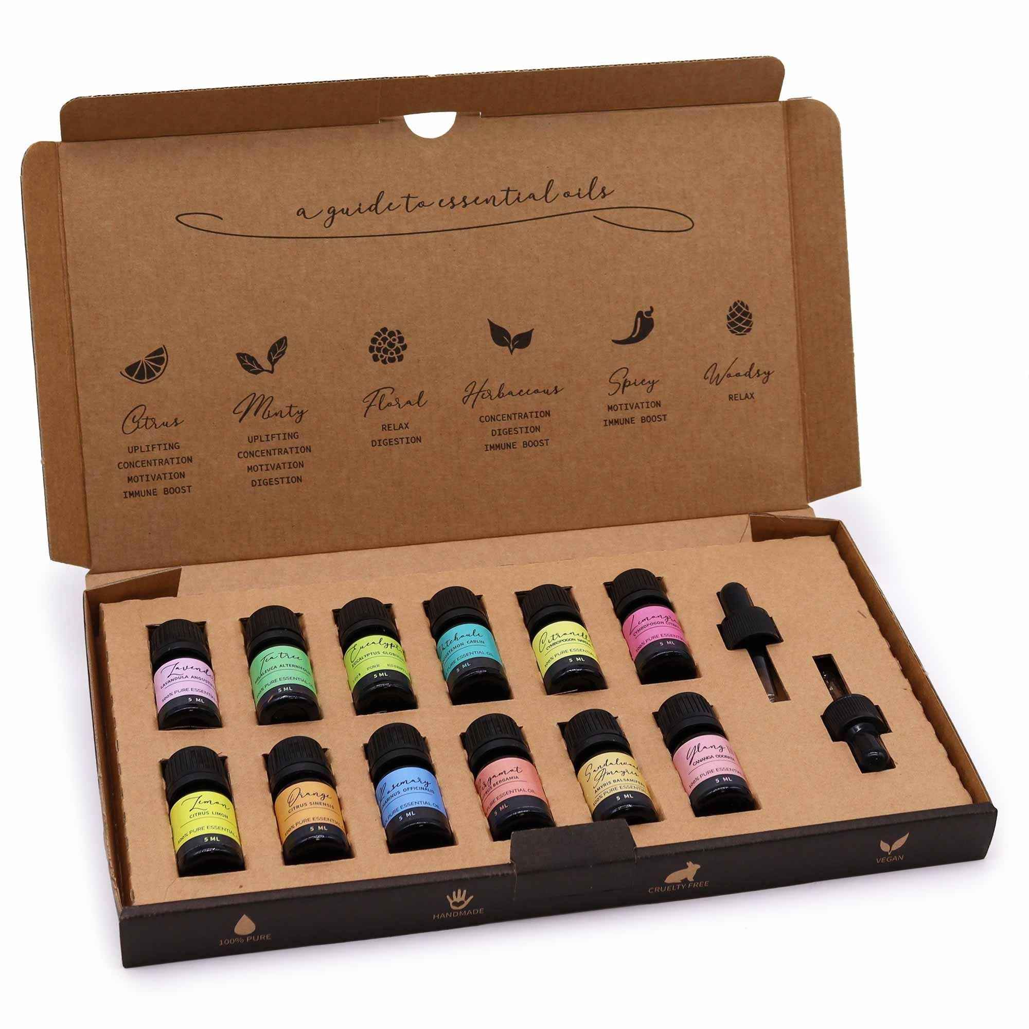 Set Uleiuri Esentiale Aromaterapie - Top 12