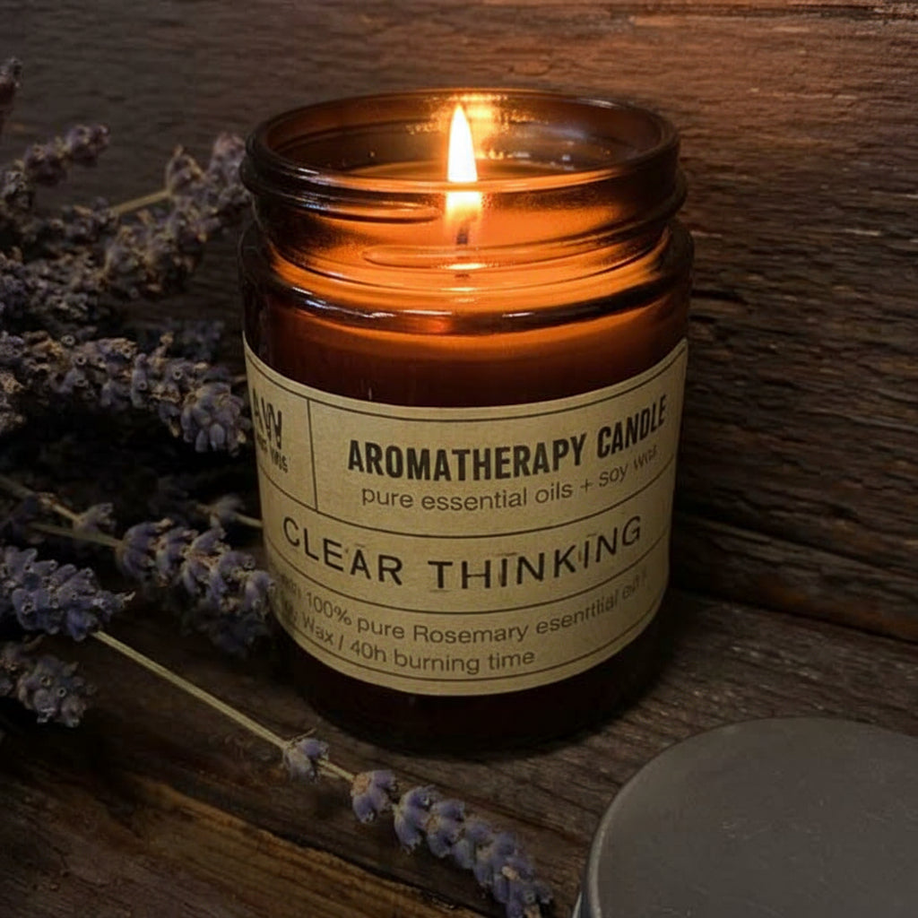 Lumânare Aromaterapie din Soia 200g - Gândire Clară