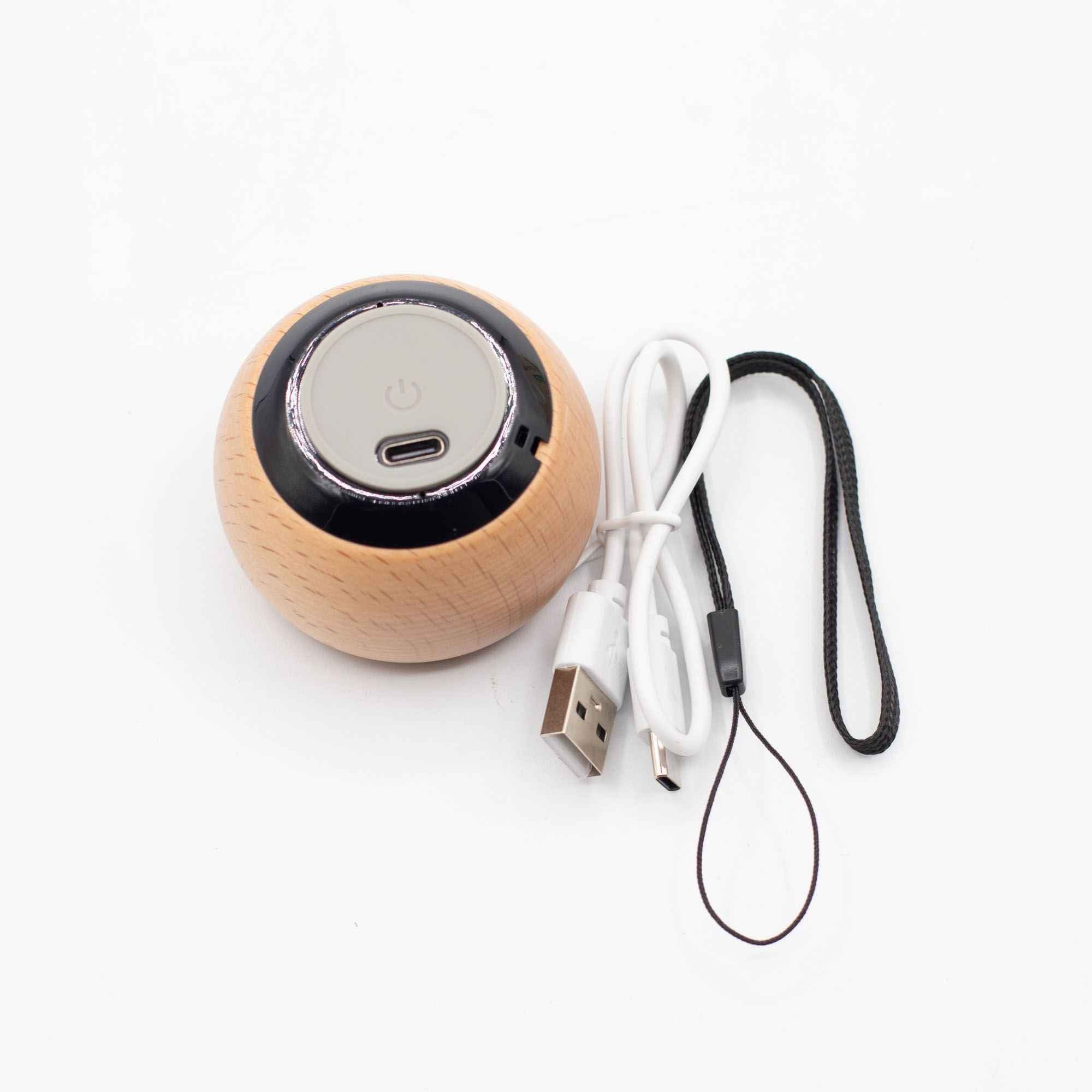 Mini Boxă Bluetooth din Lemn cu Efect Mandala