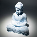 Lampă Meditație Buddha Albastru Ceresc - Suport Oval