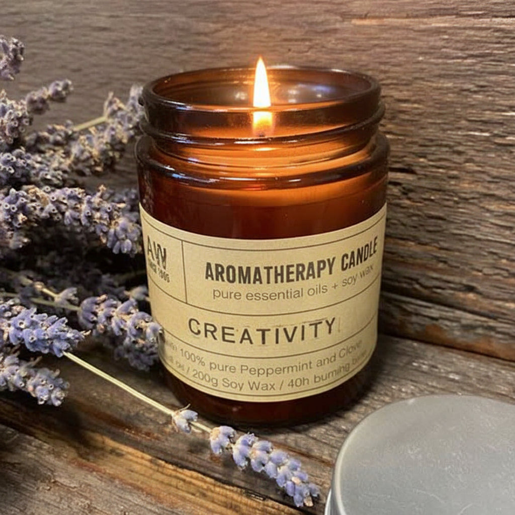 Lumânare Aromaterapie din Soia 200g - Creativitate