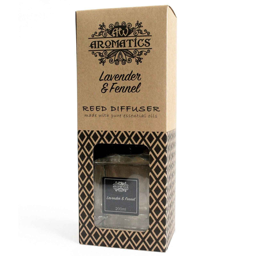 Difuzor cu Bețișoare din Uleiuri Esențiale de Lavandă & Fenicul 200ml