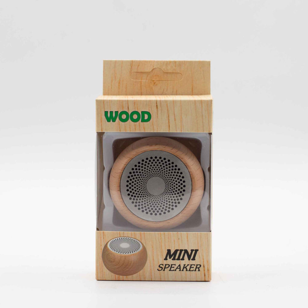 Mini Boxă Bluetooth din Lemn cu Efect Mandala