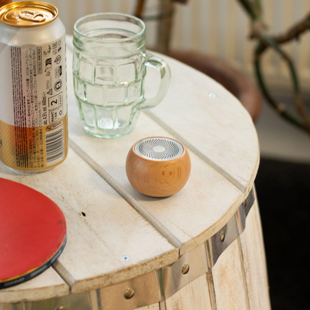 Muzică în Orice Moment – Mini Boxă Bluetooth Mandala Lemn amazio