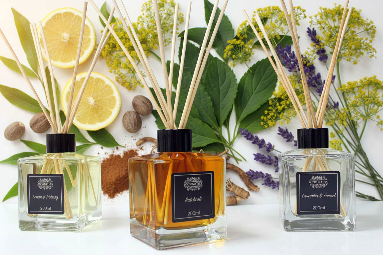 Difuzor cu Bețișoare din Ulei Esențial de Patchouli 200ml