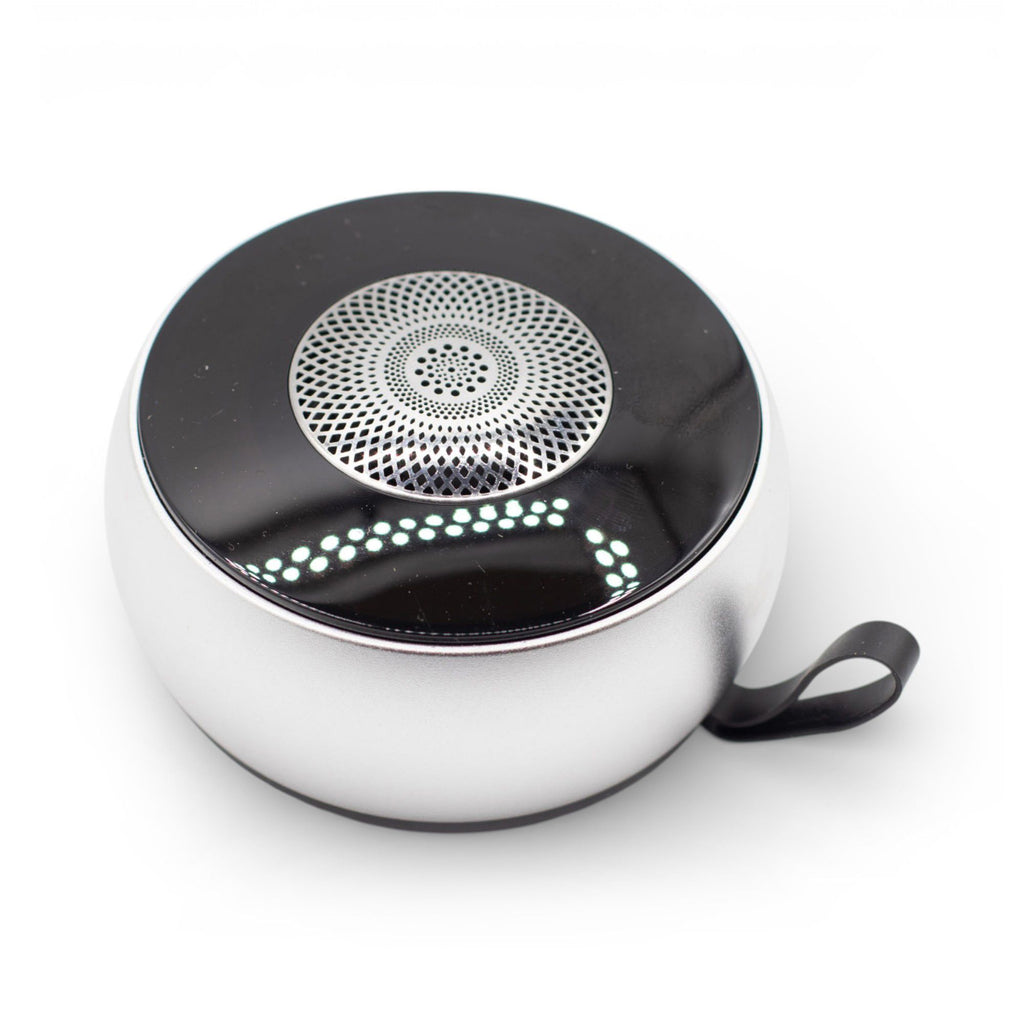 Muzică în Orice Moment – Mini Boxă Bluetooth Mandala Argintiu amazio