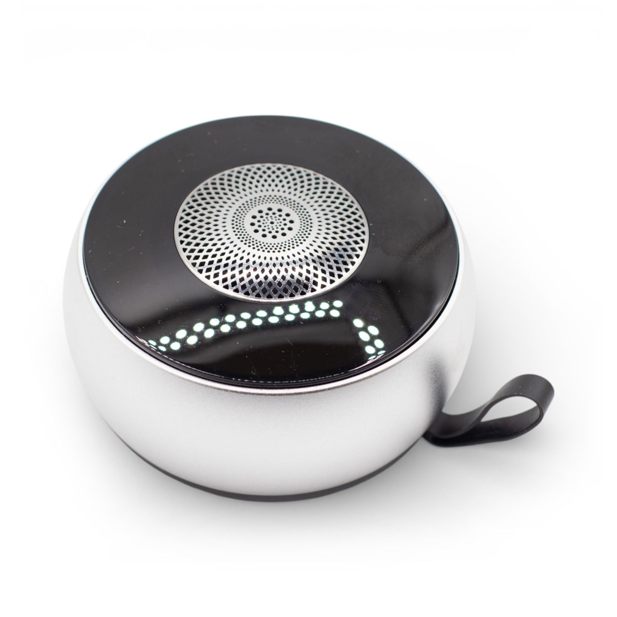 Muzică în Orice Moment – Mini Boxă Bluetooth Mandala Argintiu amazio